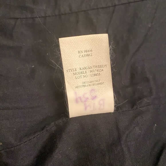 THEORY RARIAS TWEEDY Dotted Cotton Short Sleeve Jacket Blazer Size 2 - Picture 10 of 13